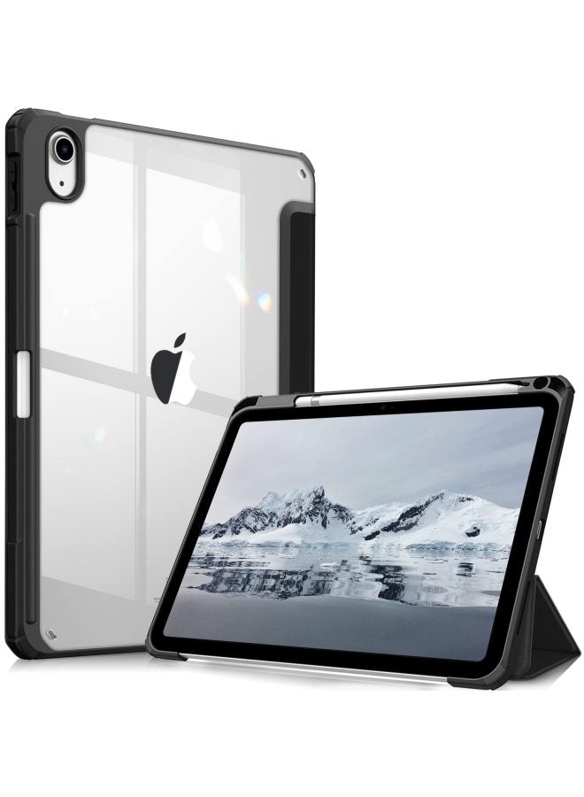 Applicable To Ipadair4/5 Pen Slot Protective Case Tablet Pro11 Leather Case 10 Generation Ipad Protective Case 10.2 Soft Case-Color:Pink-Applicable Model:iPad 10